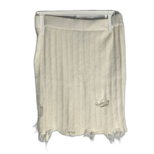 Forever 21 Women’s Distressed Cream/off white Sweater Skirt - S